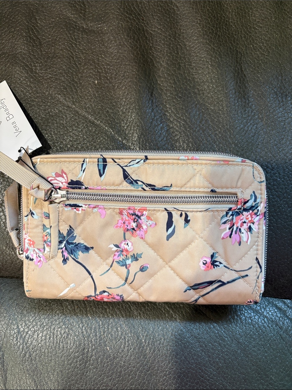 Vera Bradley RFID Turnlock wallet in strawflowers - Picture 2 of 8